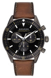 Movado Heritage Series 29mm Calendoplan Chronograph Black Dial Brown Leather Strap Watch For Men - 3650060 Authentic Buy Shop Now