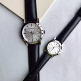 Burberry The City Silver Dial Black Leather Strap Watch for Women - BU9106 Authentic Buy Shop Now