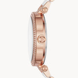 Michael Kors Parker White Dial Two Tone Steel Strap Watch for Women - MK6365 Authentic Buy Shop Now