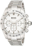 Hugo Boss Ikon Chronograph White Dial Silver Steel Strap Watch for Men - 1512962 Authentic Buy Shop Now