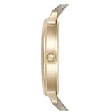 Emporio Armani Kappa Quartz Silver Dial Beige Leather Strap Watch For Women - AR11042 Authentic Buy Shop Now