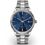 Tudor Style Automatic Blue Dial Silver Steel Strap Watch for Men - M12710-0013 Authentic Buy Shop Now