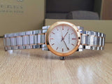 Burberry The City Silver Dial Two Tone Steel Strap Watch for Women - BU9205 Authentic Buy Shop Now