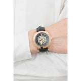 Maserati Traguardo Automatic Black Skeleton Dial Black Leather Strap Watch For Men - R8821112001 Authentic Buy Shop Now