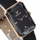 Swarovski Uptown Black Dial Black Leather Strap Watch for Women - 5547710 Authentic Buy Shop Now