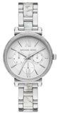 Michael Kors Sofie Analog White Dial Silver Steel Strap Watch For Women - MK4345 Authentic Buy Shop Now
