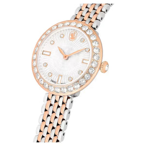 Swarovski Certa Crystals Silver Dial Two Tone Steel Strap Watch for Women - 5672971 Authentic Buy Shop Now