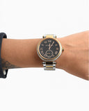 Michael Kors Skylar Black Dial Two Tone Steel Strap Watch for Women - MK5957 Authentic Buy Shop Now