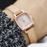 Tissot Lovely Square Lady Quartz Rose Gold Dial Rose Gold Mesh Bracelet Watch For Women - T058.109.33.456.00 Authentic Buy Shop Now