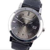 Burberry Heritage Grey Dial Black Leather Strap Watch for Men - BU9024 Authentic Buy Shop Now