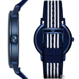 Emporio Armani Kappa Dress White Dial Two Tone NATO Strap Watch For Men - AR80005 Authentic Buy Shop Now