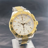 Tag Heuer Aquaracer Caliber 16 Automatic White Dial Two Tone Steel Strap Watch for Men - CAY2121.BB0923 Authentic Buy Shop Now