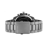 Diesel Mega Chief Chronograph Silver Dial Silver Steel Strap Watch For Men - DZ4501 Authentic Buy Shop Now