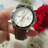 Fossil Wakefield Chronograph White Dial Brown Leather Strap Watch for Men - CH2943 Authentic Buy Shop Now