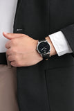 Fossil The Minimalist Carbon Series Black Dial Black Leather Strap Watch for Men - FS5497 Authentic Buy Shop Now