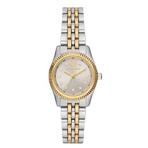 Michael Kors Lexington Three-Hand Silver Dial Two Tone Steel Strap Watch for Women - MK4815 Authentic Buy Shop Now