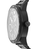 Emporio Armani Meccanico Automatic Black Dial Black Steel Strap Watch For Men - AR60054 Authentic Buy Shop Now