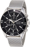 Hugo Boss Ocean Edition Black Dial Silver Mesh Bracelet Watch for Men - 1513701 Authentic Buy Shop Now