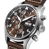 IWC Pilot's Watch Chronograph Edition Brown Dial Brown Leather Strap Watch for Men - IW377713 Authentic Buy Shop Now