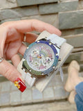 Guess Glitz Pride Limited Edition White Dial White Rubber Strap Watch for Women - GW0407L4 Authentic Buy Shop Now