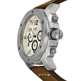 Fossil Modern Machine White Dial Brown Leather Strap Watch for Men - FS4929 Authentic Buy Shop Now
