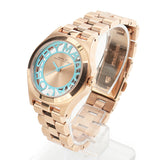 Marc Jacobs Henry Rose Gold Dial Rose Gold Steel Strap Watch for Women - MBM3296 Authentic Buy Shop Now