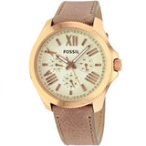 Fossil Cecile White Dial Beige Leather Strap Watch for Women - AM4532 Authentic Buy Shop Now