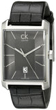Calvin Klein Window Black Dial Black Leather Strap Watch for Men - K2M21107 Authentic Buy Shop Now