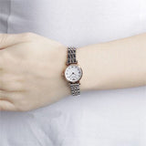 Emporio Armani Mother of Pearl Dial Two Tone Steel Strap Watch For Women - AR1689 Authentic Buy Shop Now