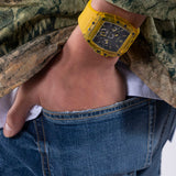 Guess Phoenix Multi Function Black Dial Yellow Rubber Strap Watch for Men - GW0203G6 Authentic Buy Shop Now