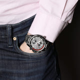 Hugo Boss Globetrotter Black Dial Black Steel Strap Watch for Men - 1513825 Authentic Buy Shop Now