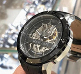 Maserati Automatic Black Dial Black Leather Strap Watch For Men - R8821119007 Authentic Buy Shop Now