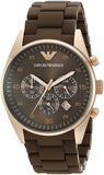 Emporio Armani Sport Chronograph Brown Dial Brown Stainless Steel Watch For Men - AR5890 Authentic Buy Shop Now