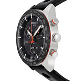 Tissot PRS 516 Chronograph Black Dial Black Leather Strap Watch For Men - T100.417.16.051.00 Authentic Buy Shop Now