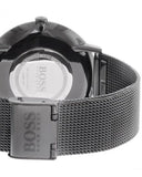 Hugo Boss Horizon Quartz Black Dial Black Mesh Bracelet Watch For Men - 1513542 Authentic Buy Shop Now