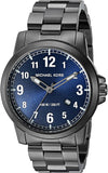 Michael Kors Paxton Analog Blue Dial Grey Steel Strap Watch For Men - MK8499 Authentic Buy Shop Now