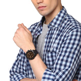 Fossil Bronson Chronograph Brown Dial Brown Leather Strap Watch for Men - FS5713 Authentic Buy Shop Now