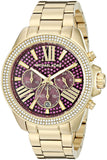 Michael Kors Wren Purple Dial Gold Steel Strap Watch for Women - MK6290 Authentic Buy Shop Now