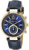 Michael Kors Sawyer Blue Dial Blue Leather Strap Watch for Women - MK2425 Authentic Buy Shop Now
