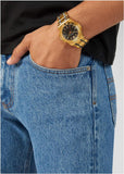 Versace Chain Reaction Quartz Black Dial Two Tone Steel Strap Watch for Men - VEDY00619 Authentic Buy Shop Now