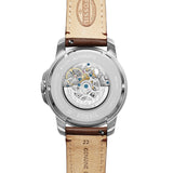 Fossil Grant Automatic White Dial Brown Leather Strap Watch for Men - ME3052 Authentic Buy Shop Now