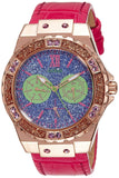 Guess Limelight Quartz Multicolor Dial Red Leather Strap Watch For Women - W0775L4 Authentic Buy Shop Now