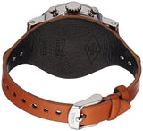 Fossil Original Boyfriend Sport Chronograph Beige Dial Brown Leather Strap Watch for Women - ES4046 Authentic Buy Shop Now
