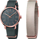 Calvin Klein Even Grey Dial Grey NATO Strap Watch for Men - K7B216P3 Authentic Buy Shop Now