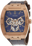 Guess Phoenix Multifunction Blue Dial Brown Leather Strap Watch for Men - GW0202G2 Authentic Buy Shop Now