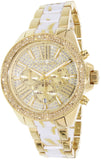 Michael Kors Wren Diamonds Gold Dial Two Tone Steel Strap Watch for Women - MK6157 Authentic Buy Shop Now