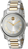 Movado Bold Silver Dial Two Tone Steel Strap Watch for Women - 3600245 Authentic Buy Shop Now