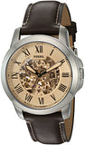 Fossil Grant Chronograph Cream Dial Brown Leather Strap Watch for Men - ME3122 Authentic Buy Shop Now