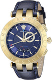 Versace Race GMT Blue Dial Blue Leather Strap Watch For Men - 29G70D282 Authentic Buy Shop Now