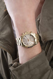 Guess Eclipse Gold Dial Gold Steel Strap Watch for Women - GW0314L2 Authentic Buy Shop Now